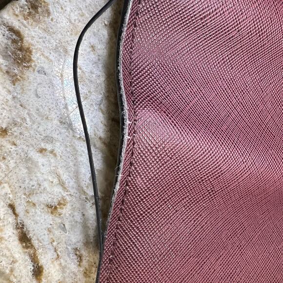 Dune Burgundy Pony Hide Shoulder Bag - Picture 8 of 8